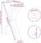 vidaXL - Eettafelpoten - 2 - st - X-vormig - 80x(72-73) - cm - staal - wit