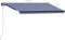 vidaXL - Luifel - automatisch - uittrekbaar - 450x300 - cm - blauw - en - wit