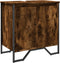 vidaXL - Wastafelkast - 60x35x60 - cm - bewerkt - hout - gerookt - eikenkleurig