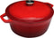 Braadpan Gietijzer Rood ø 24 cm / 3.5 Liter