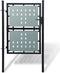 vidaXL - Poort - enkel - 300x125 - cm - zwart