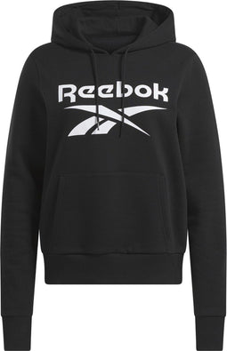 Reebok RI BL FLEECE HOODIE - Heren trui - Trekkoord - Zwart - Maat XS