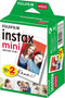 Fujifilm Instax Mini Film - Instant Fotopapier - 20 vellen - Wit (2 stuks)