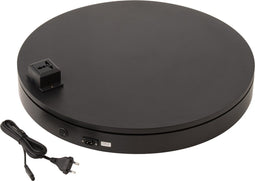 J-Line draaischijf Rond + Sleepcontact 40kg - kunststof - zwart - medium