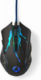 Nedis GMWD210BK - Gaming Muis - 6 knoppen - 3600 dpi - Draad