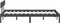 vidaXL - Bedframe - massief - grenenhout - grijs - 120x200 - cm