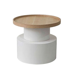 Bijzettafel Versa Volga - Bijzettafel - Hout MDF - 48 X 38 X 48 CM - Wit