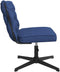 vidaXL - Kantoorstoel - draaibaar - stof - blauw