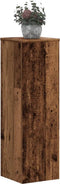 vidaXL - Plantenstandaards - 2 - st - 25x25x80 - cm - bewerkt - hout - oud - houtkleurig