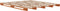 vidaXL - Palletbed - massief - grenenhout - wasbruin - 180x200 - cm