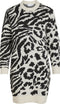VILA VIALIRA - L/S Jacquard Knit Dress - Opstaande hals - M (5713789885649)