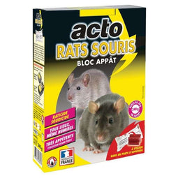 Ratten- en muizenlokmiddel - ACTO - 12 blokken van 20 g - Zeer aantrekkelijk - Effectieve knaagdi...