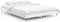 vidaXL - Bedframe - LED - massief - hout - wit - 140x190 - cm