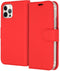 Accezz iPhone 12 - Flip cover - Krasbestendig Schokbestendig - Rood