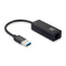 Level One USB-0401 - Adapter USB naar Ethernet - Gigabit Ethernet 10/100/1000 Mbps - Zwart