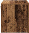 vidaXL - Nachtkastjes - met - LED-verlichting - 2 - stuks - Wandgemonteerd - Oud - Hout