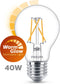 Philips LED Lamp Transparant - 40 W - E27 - Dimbaar warmwit licht