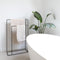 Atmooz - Handdoekenrek Tulia - Badkamer - Staand - Design - Zwart - Hoogte 75cm en 90cm - Metaal