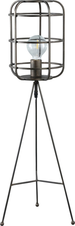 PTMD Bolt Vloerlamp - 21 x 21 x 82 cm - Metaal - Zwart - 3-Been