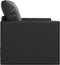 vidaXL - Vloersofa - Bed - 2-in-1 - Zwart - 74x77x81 - cm - Kunstleer