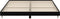 vidaXL - Bedframe - bewerkt - hout - zwart - 120x200 - cm