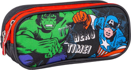 Pennenetui met 2 vakken The Avengers 22,5 x 8 x 10 cm Zwart