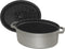 Staub cocotte - ovaal - 31 cm - grafietgrijs