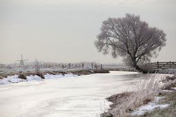 Customize it - Tuinschilderij polder winter 130x70