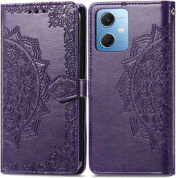 iMoshion Hoesje Geschikt voor Xiaomi Redmi Note 12 Hoesje Met Pasjeshouder - iMoshion Mandala Bookcase - Paars