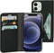Mobiparts Classic Wallet Case - iPhone 12 Mini - Ruimte voor pasjes - Zwart