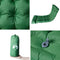 vidaXL - Kampeermatras - met - kussen - zelfopblazend - 1-persoons - groen