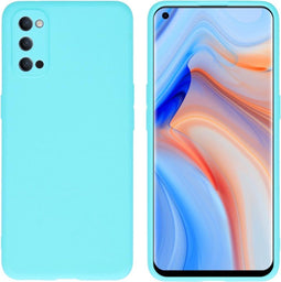 iMoshion Hoesje Geschikt voor Oppo Reno4 Pro 5G Hoesje Siliconen - iMoshion Color Backcover - Mintgroen