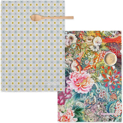 Happy Friday | Set van 2 theedoeken Boho Chic
