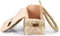 Designed by Lotte Wanza - Draagtas Hond - Beige - 40x20x28 cm