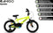 AMIGO Speeder Jongensfiets 12 Inch - Kinderfiets voor 2 tot 4 Jaar - 90-105 cm - Geel/Zwart