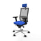 Piqueras y Crespo 2D086N2 - Bureaustoel - Hoofdsteun en verstelbare hoogte - Blauw