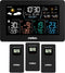 Weerstation - draadloos - 20.5 x 13 x 2.5 cm - met sensoren