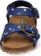 Bunnies JR Bonny Beach - Jongens Sandalen - Leer - Blauw/Print