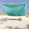 vidaXL - Strandluifel - met - zandankers - 304x300 - cm - groen