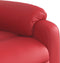 Fauteuil verstelbaar kunstleer rood
