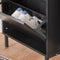 SoBuy FSR151-H-SCH - Schoenenkast - 3 Kleppen 6 Legplanken - Zwart 50x129x19 cm