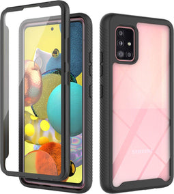 iMoshion Hoesje Geschikt voor Samsung Galaxy A51 Hoesje - iMoshion 360° Full Protective Case - Zwart / Transparant