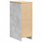 vidaXL - Garagekast - 30x51x85 - cm - massief - grenenhout - betongrijs