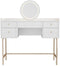 Samira Kaptafel - Touch LED Spiegel - 5 Lades - Wit/Goud