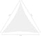 vidaXL - Zonnescherm - driehoekig - 5x5x5 - m - oxford - stof - wit