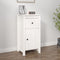 vidaXL - Dressoir - 40x35x80 - cm - massief - grenenhout - wit