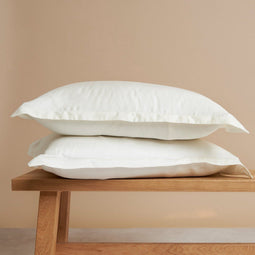 Coco & Cici - Tencel Sateen kussensloop 70 x 60 cm - Kussenhoes - Lyocell - Extra Zacht & 100% Natuurlijk - Off White - Zonder Volant