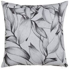 Kussen Polyester Katoen Wit Zwart Lakens 45 x 45 cm