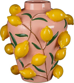 Mica Decorations Melika Vaas - Keramiek - H38 x Ø35 cm - Lichtroze