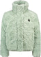 Like Flo F107-5280 - Meisjes Jas - Mint Faux Fur met Animal Print Voering - Maat 146